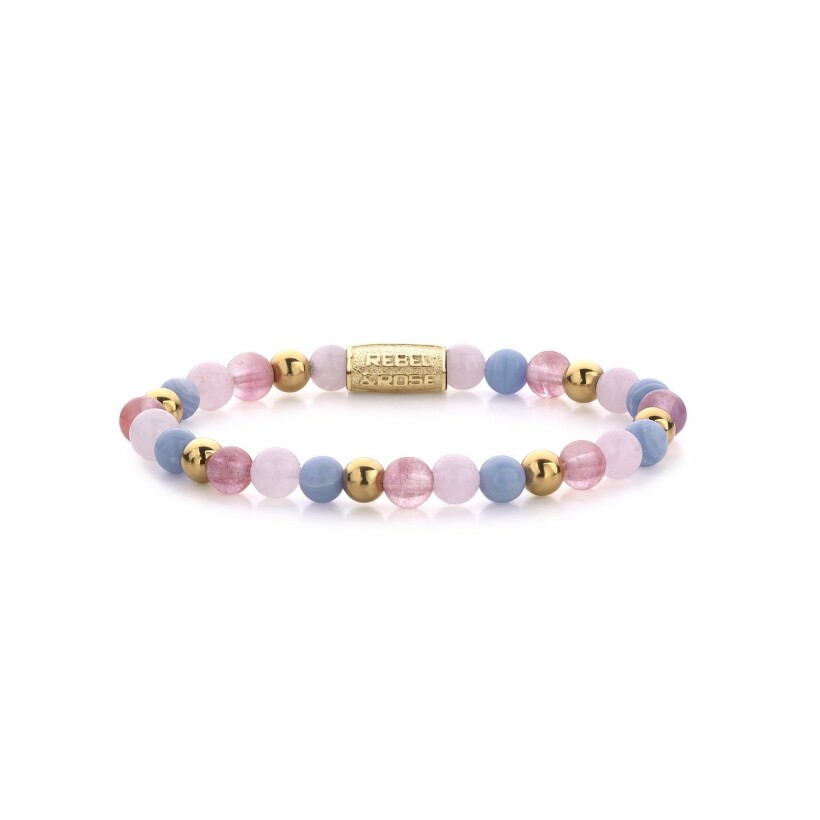 Bracelet Rebel & Rose Pink Summer Vibes II - 6mm en pierres de couleurs