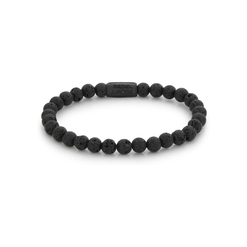 Bracelet Black-series en pierre de lave