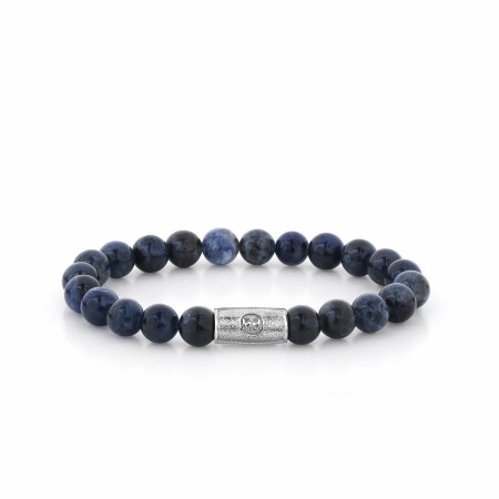 Bracelet Rebel & Rose Midnight Blue - 8mm en sodalite