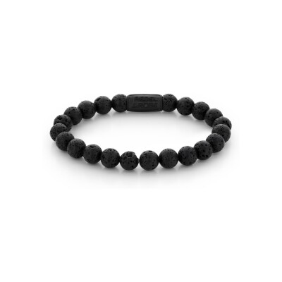 Bracelet Black-series en pierre de lave