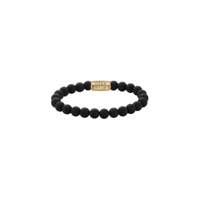 Bracelet Rebel & Rose Stones only Matt en onyx mat sablé, taille M