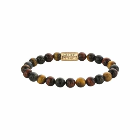 Bracelet Rebel & Rose Stones Only Who's afraid of the Tiger Gold en œil de tigre