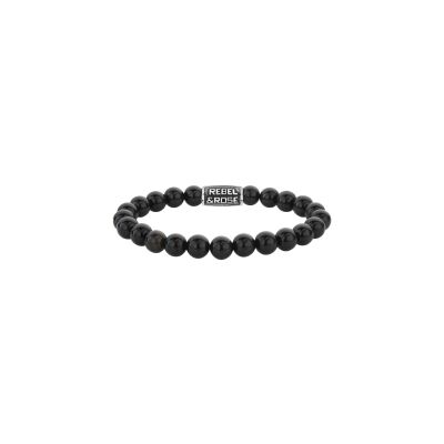 Bracelet Rebel & Rose Stones only en onyx, taille M