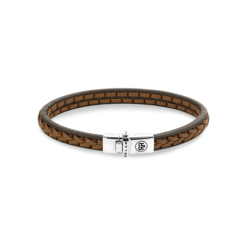 Bracelet Absolute Leather en cuir marron