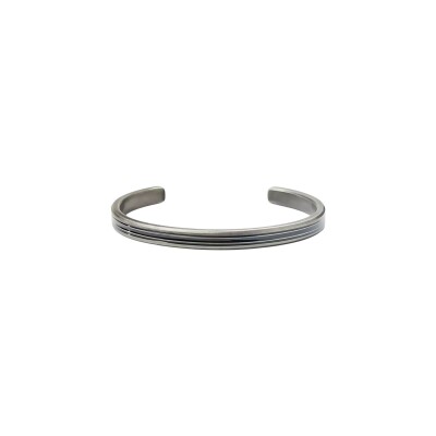 Bracelet Rebel & Rose Full Metal Bangle en acier et email, taille L