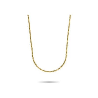 Collier Rebel & Rose en acier dor?, taille 40cm