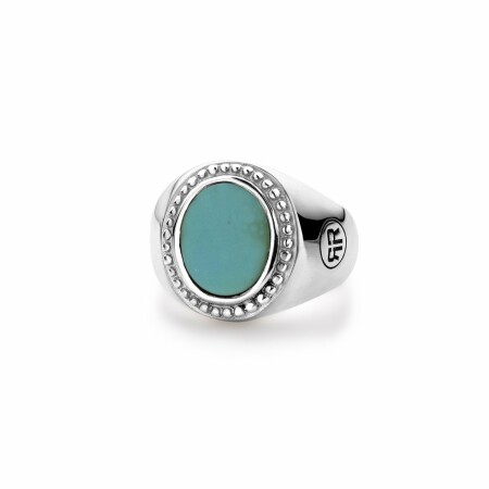 Bague Rebel & Rose Ring Women Oval Turquois  en turquoise