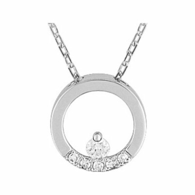 Collier en or blanc et diamant de 0.065ct