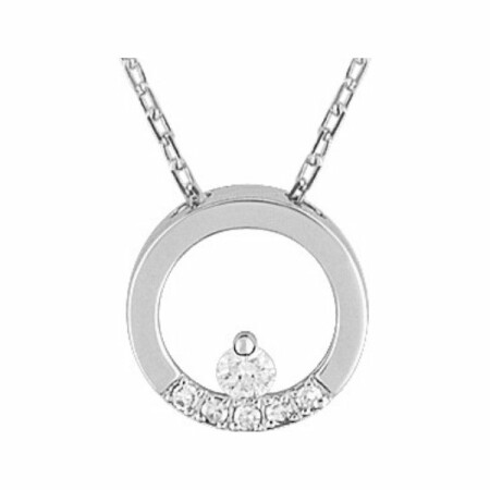 Collier en or blanc et diamant de 0.065ct