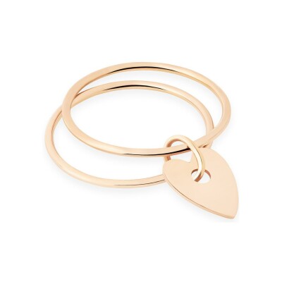 Ginette NY ANGELEring, pink gold