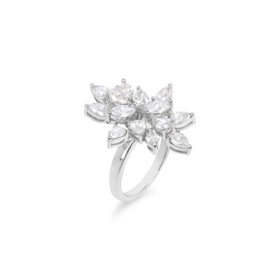 Bague Feu d'Artifice en or blanc et diamants