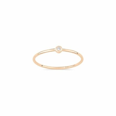 Bague GINETTE NY CIRCLES en or rose et diamants