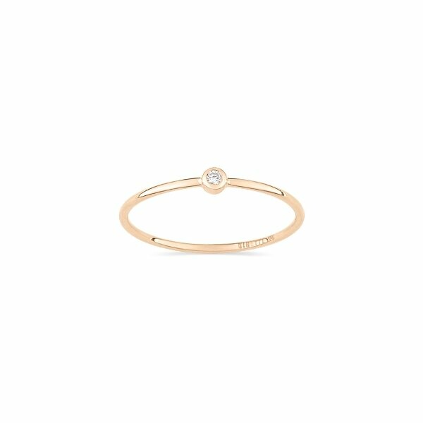 GINETTE NY CIRCLES ring, rose gold and diamonds
