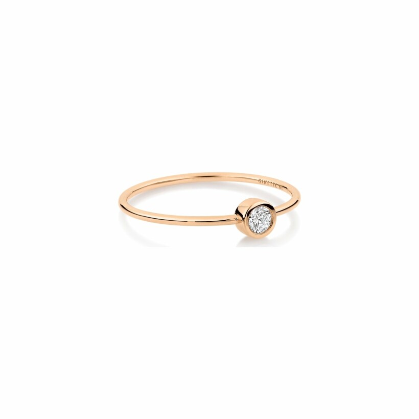 GINETTE NY LONELY DIAMONDS ring, rose gold and diamond