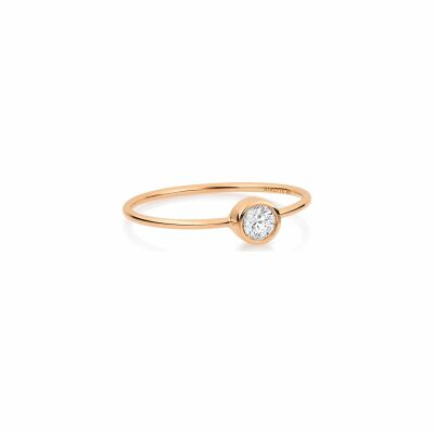 GINETTE NY LONELY DIAMONDS ring, rose gold and diamond