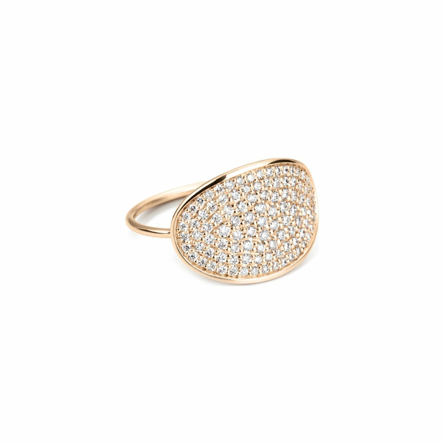 Achat Bague GINETTE NY DIAMOND SEQUINS en or rose et