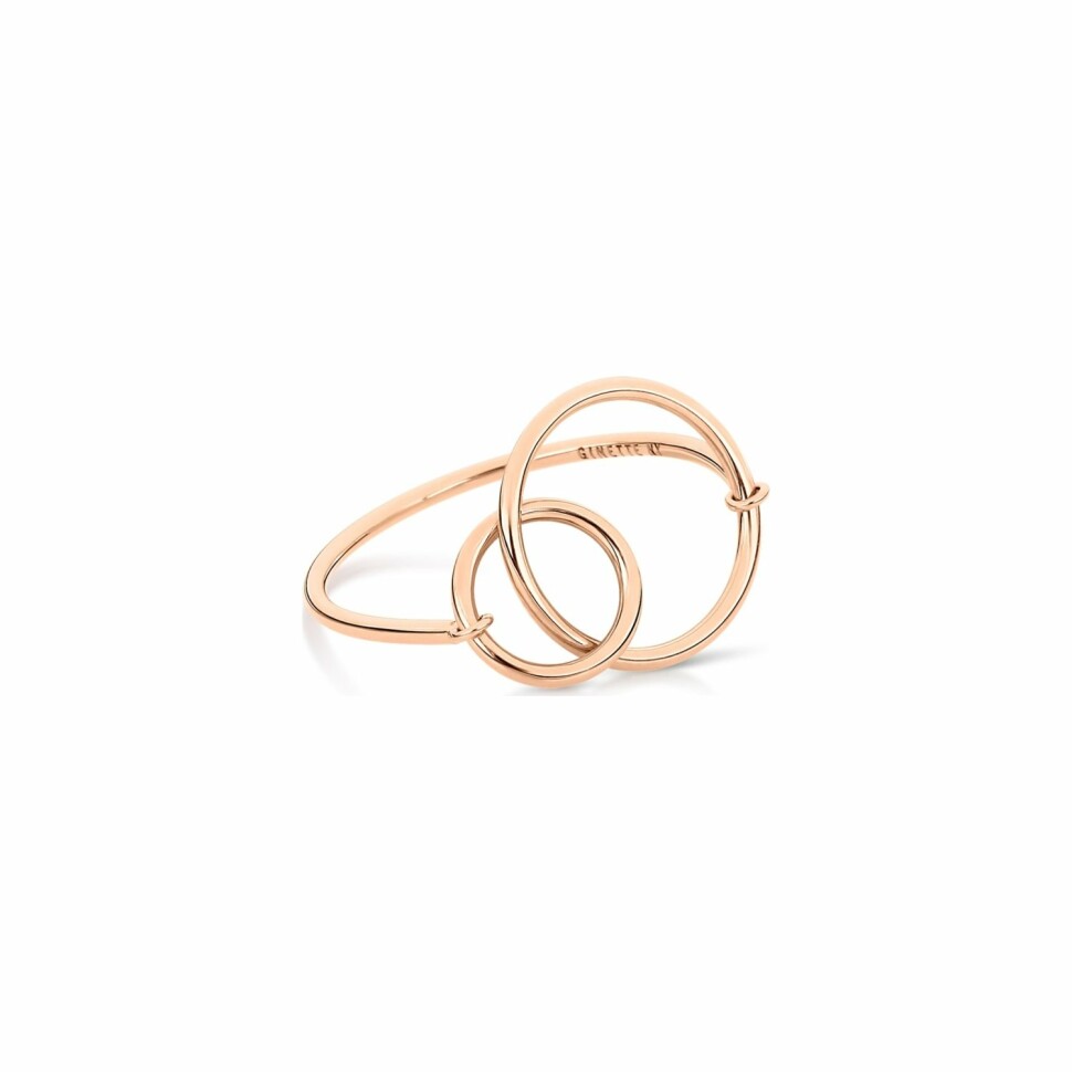 Bague GINETTE NY CIRCLE en or rose