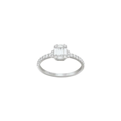 Bague en or blanc et diamants de 0.60ct