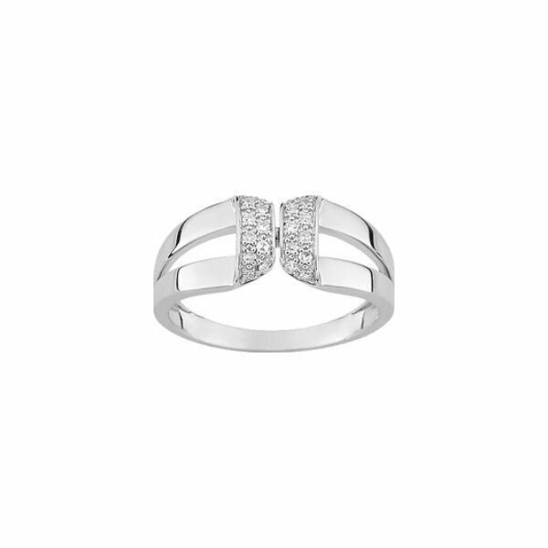 Bague en or blanc et diamants de 0.11ct