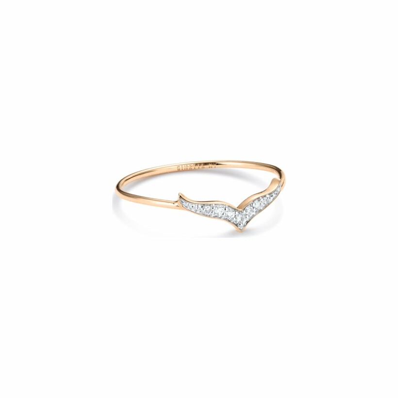 GINETTE NY WISE ring, rose gold and diamonds