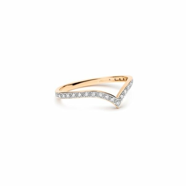 GINETTE NY WISE ring, rose gold and diamonds