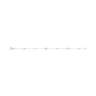 Bracelet en or blanc et diamant 0.056ct 