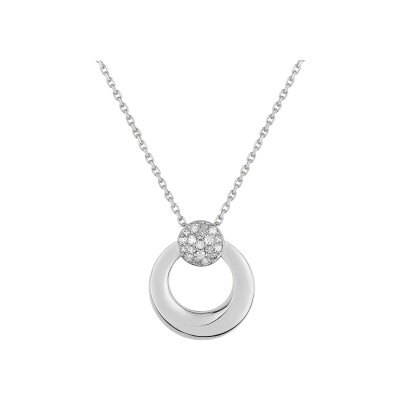 Collier en or blanc et diamant 0.068ct