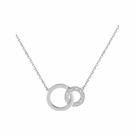 Collier en or blanc et diamants de 0.032ct