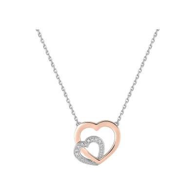 Collier en or blanc et diamant 0.016ct