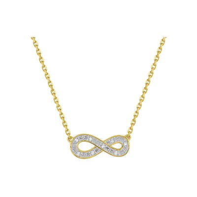 Collier en or jaune et diamant 0.024ct