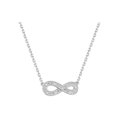 Collier en or blanc et diamant 0.024ct