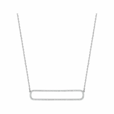 Collier en argent et oxyde de zirconium