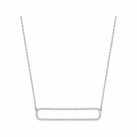 Collier en argent et oxyde de zirconium