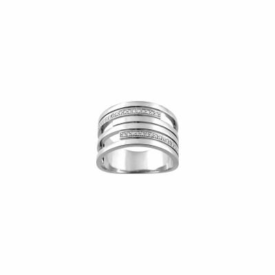 Bague Silver Island en argent et oxydes de zirconium