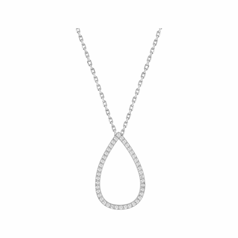 Collier en argent et oxydes de zirconium