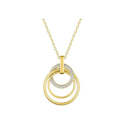 Collier en plaqué or et oxyde de zirconium