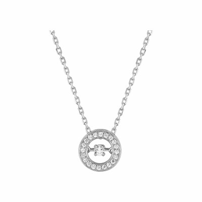 Collier en argent et oxydes de zirconium