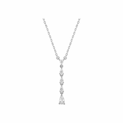 Collier en argent et oxydes de zirconium