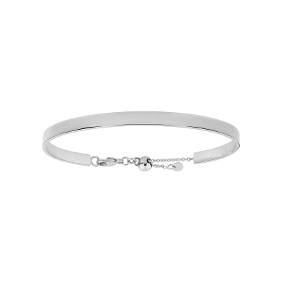 Bracelet en argent rhodié