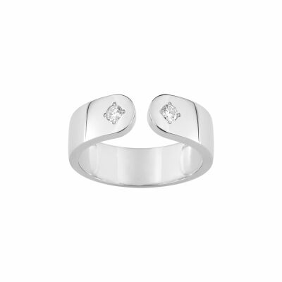 Bague en or blanc et diamants de 0.11ct