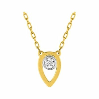 Collier en or jaune et diamants de 0.006ct