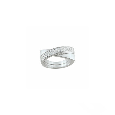 Bague Guy Laroche en argent et oxydes de zirconium