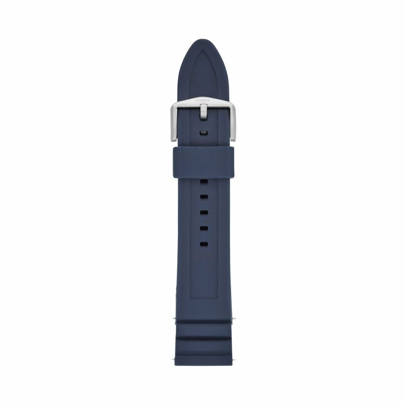 Bracelet de montre FOSSIL en silicone bleu