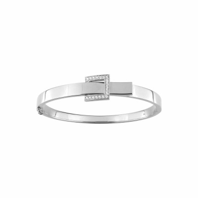 Bracelet Guy Laroche en argent rhodié et oxydes de zirconium