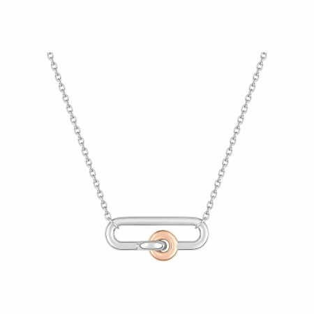 Collier Silver Island en argent et argent doré rose