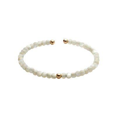 Bracelet Doux Ame de Titane en or rose, perle et nacre