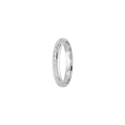 Alliance Les Essentielles Sacha en platine et or blanc, largeur 3mm