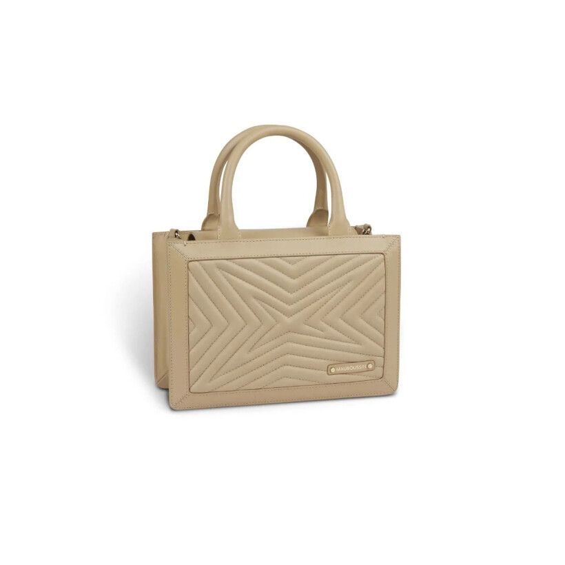 Sac cabas Mauboussin Une Femme dans la Ville, beige PM