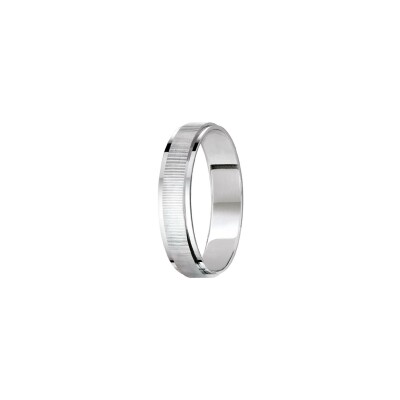 Alliance en or blanc, 4mm