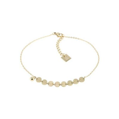 Chaîne de cheville Zag Proof en acier doré